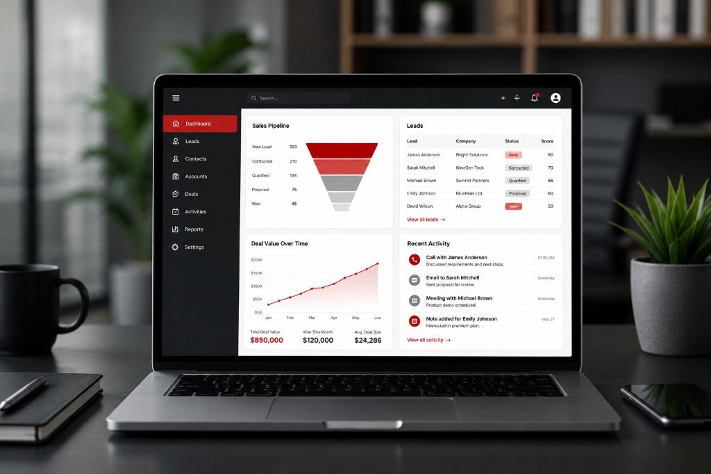 CRM Software dashboard
